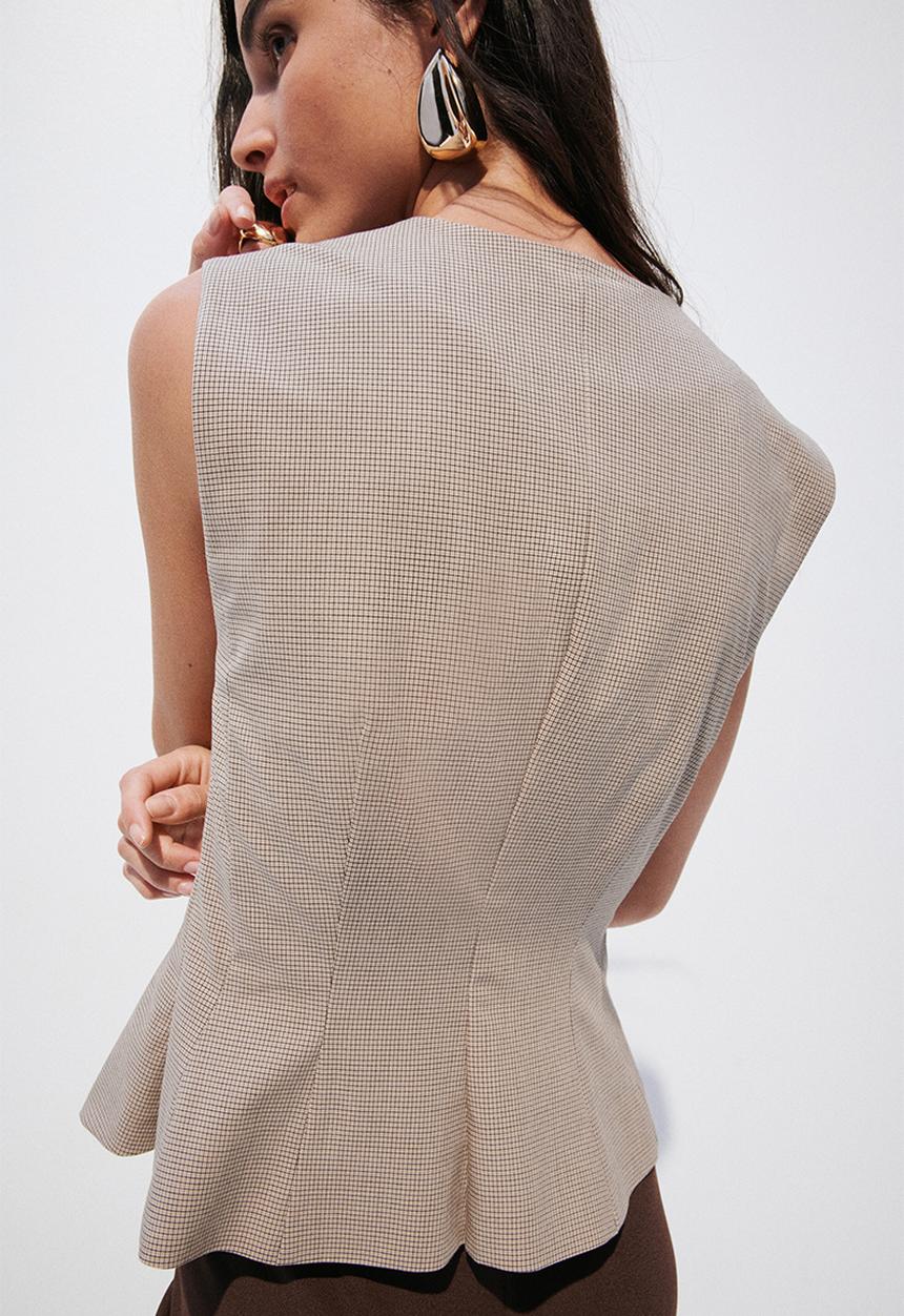 H&M - Peplum waistcoat - beige