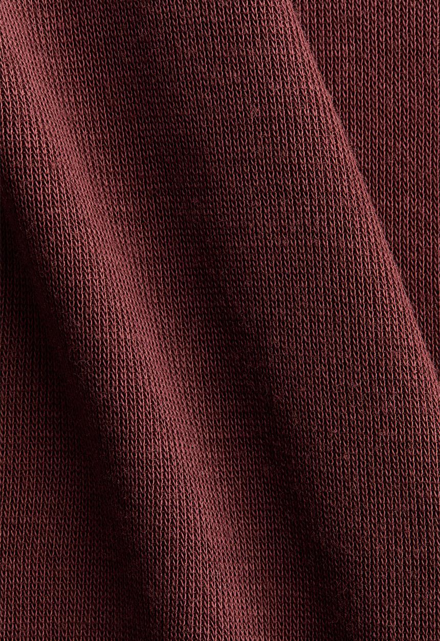 H&M - Fine-knit sleeveless polo-neck top - dark red