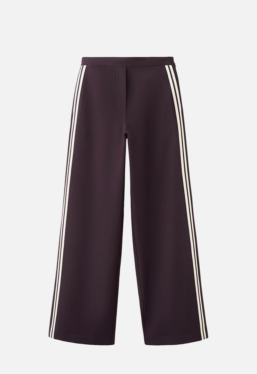 MANGO - Trousers sophie- dark red
