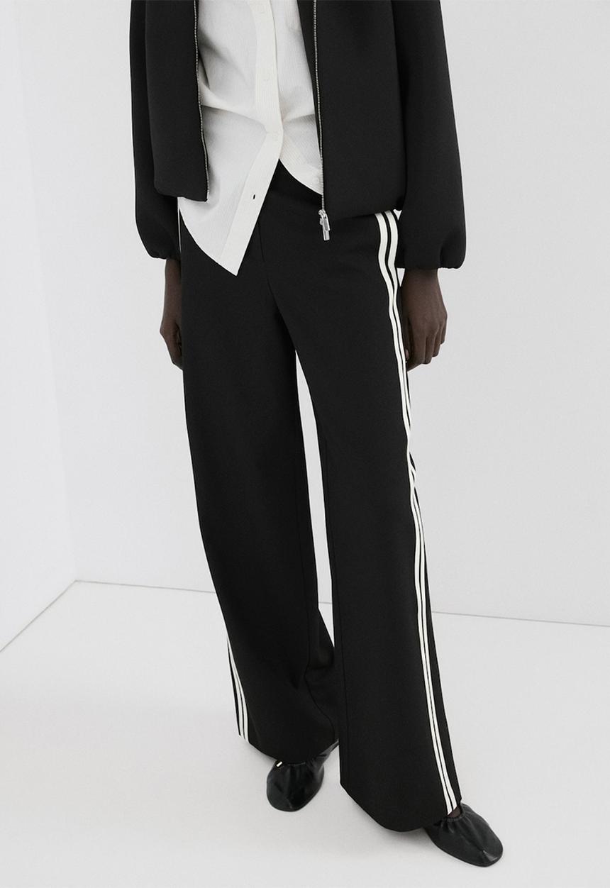 MANGO - Trousers sophie- black