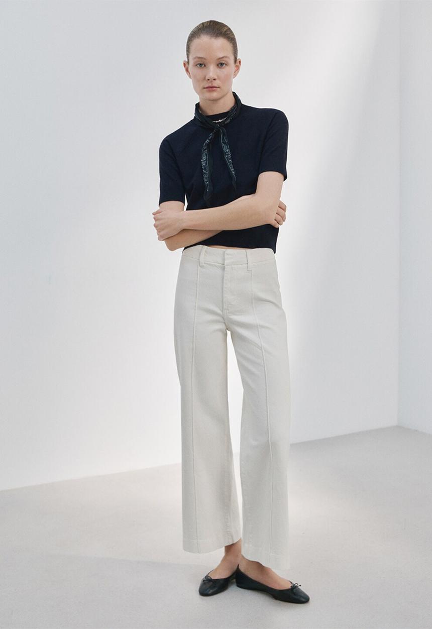 MANGO - Jeans paloma- white