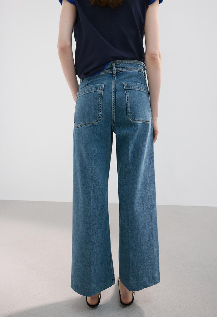 MANGO - Jeans jessie  -  open blue