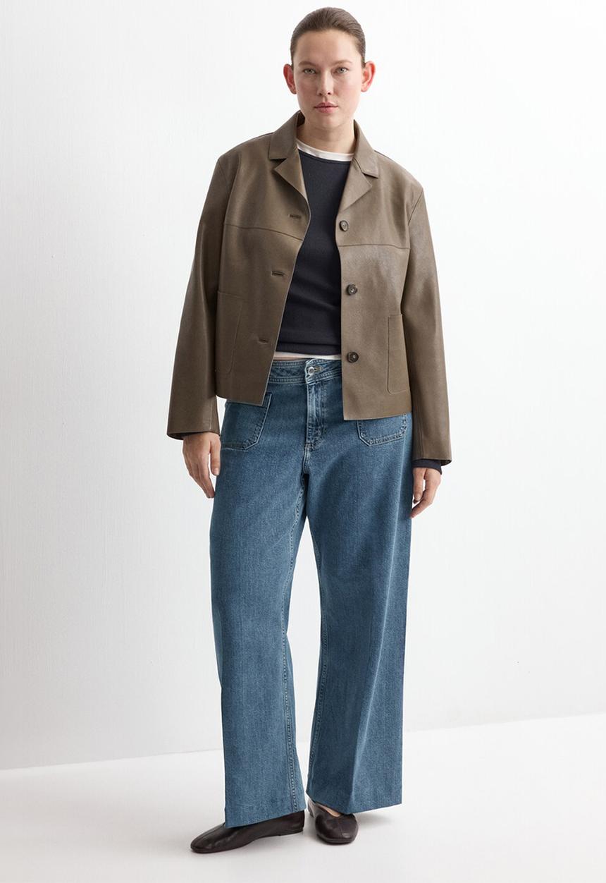 MANGO - Jeans jessie  -  open blue