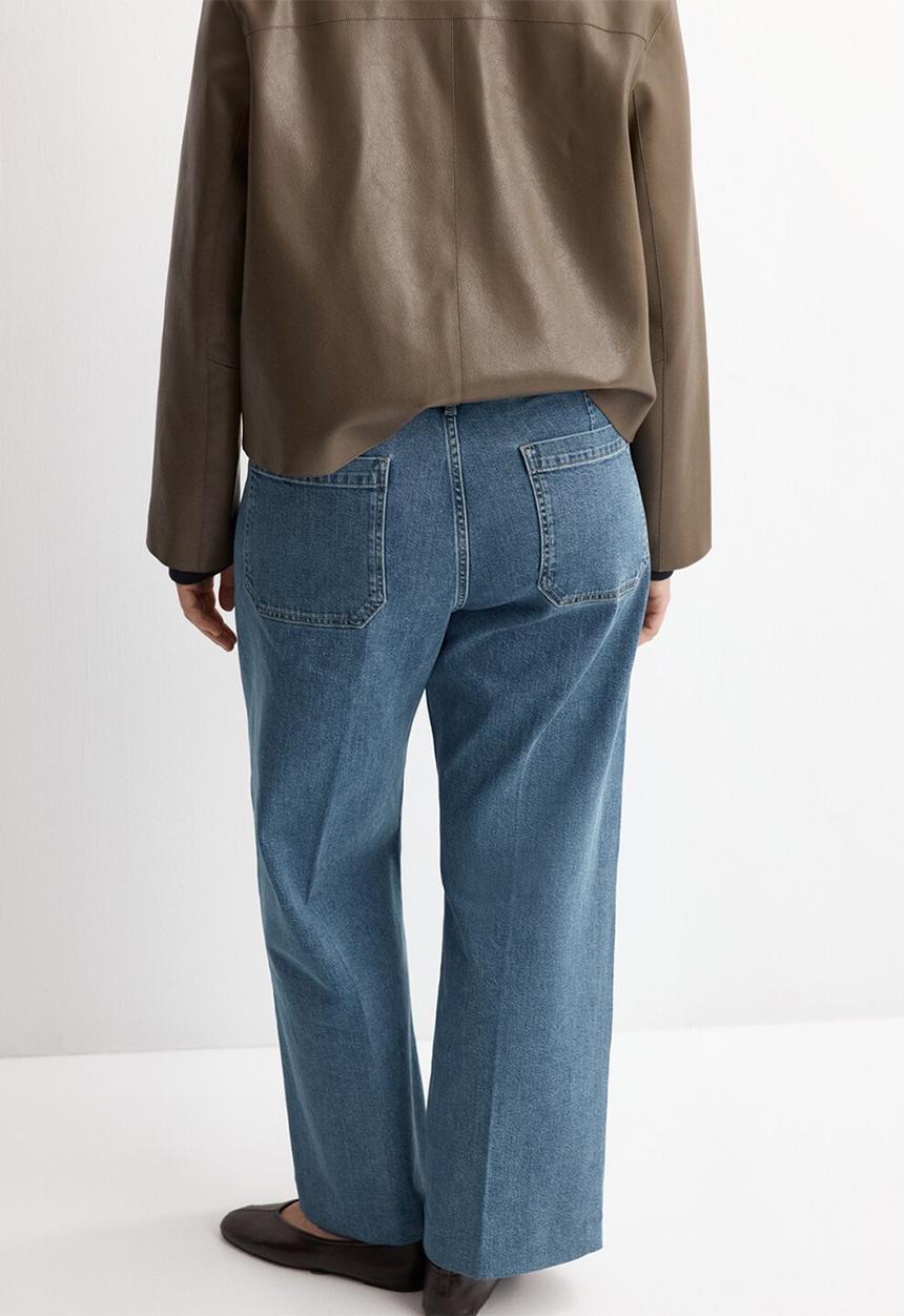 MANGO - Jeans jessie  -  open blue