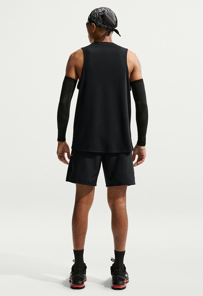 Nike - Miler  Dri-FIT 7" Brief-Lined Running Shorts - Black/Black/Refl Silver