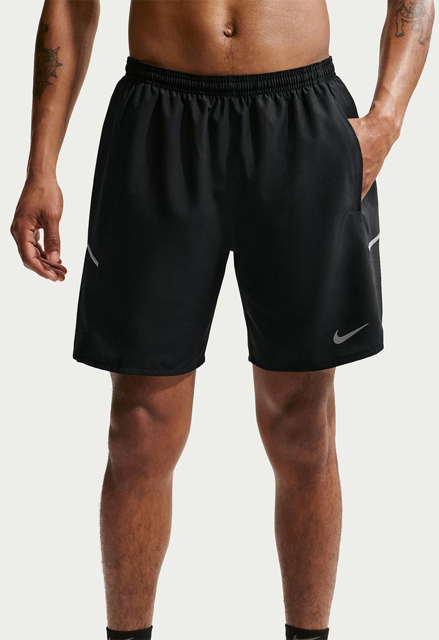 Nike - Miler  Dri-FIT 7" Brief-Lined Running Shorts - Black/Black/Refl Silver