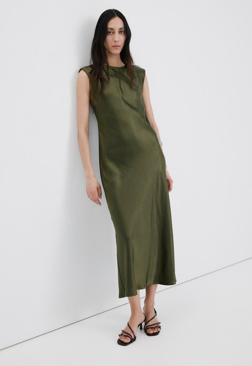 MANGO - Dress gante3 - green