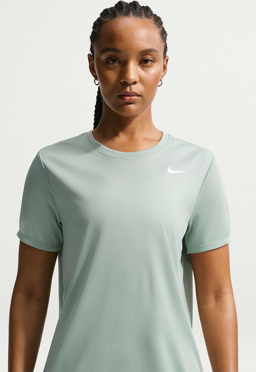 Nike - W Nk Df Rlgd Ss Tee - Steam/White