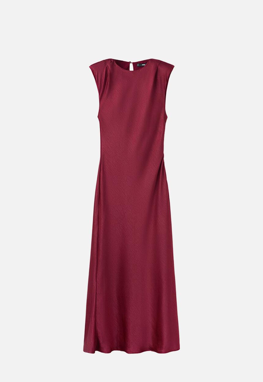 MANGO - Dress gante3 - dark red