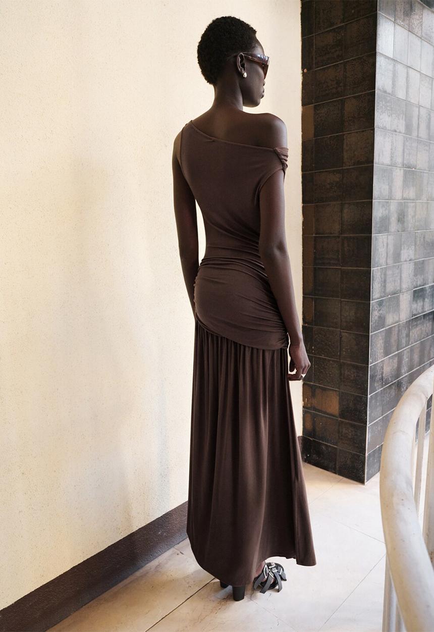 MANGO - Dress suri - brown
