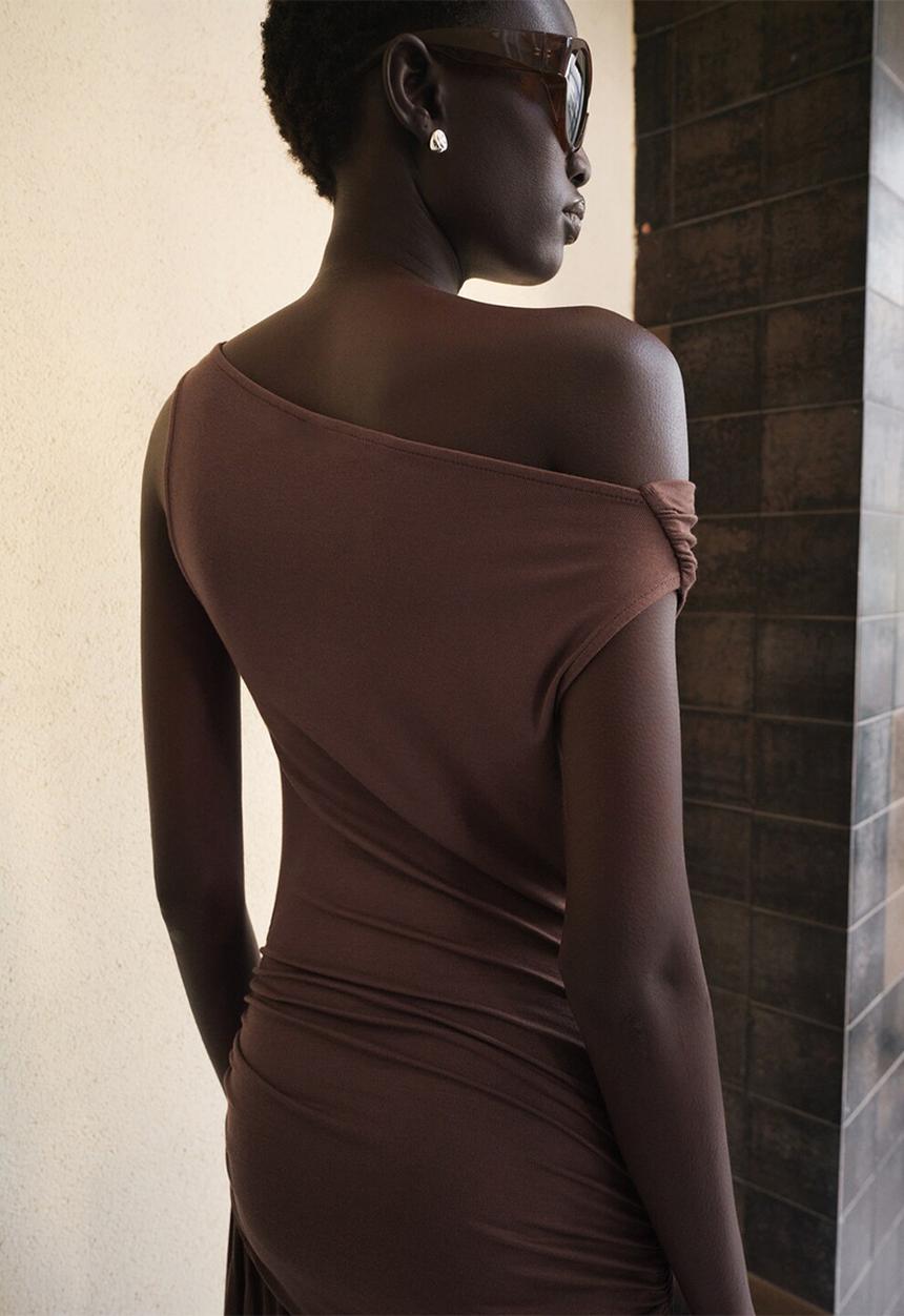 MANGO - Dress suri - brown