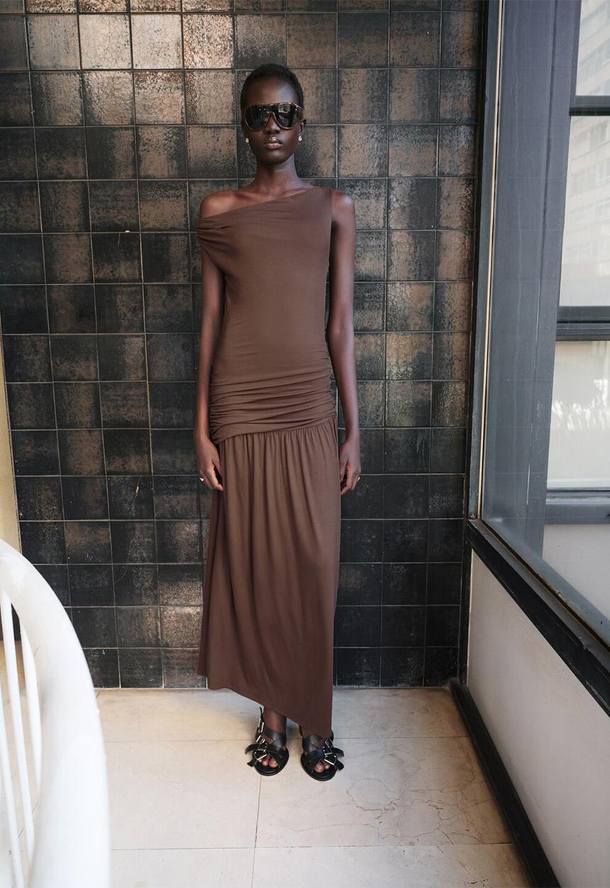 MANGO - Dress suri - brown