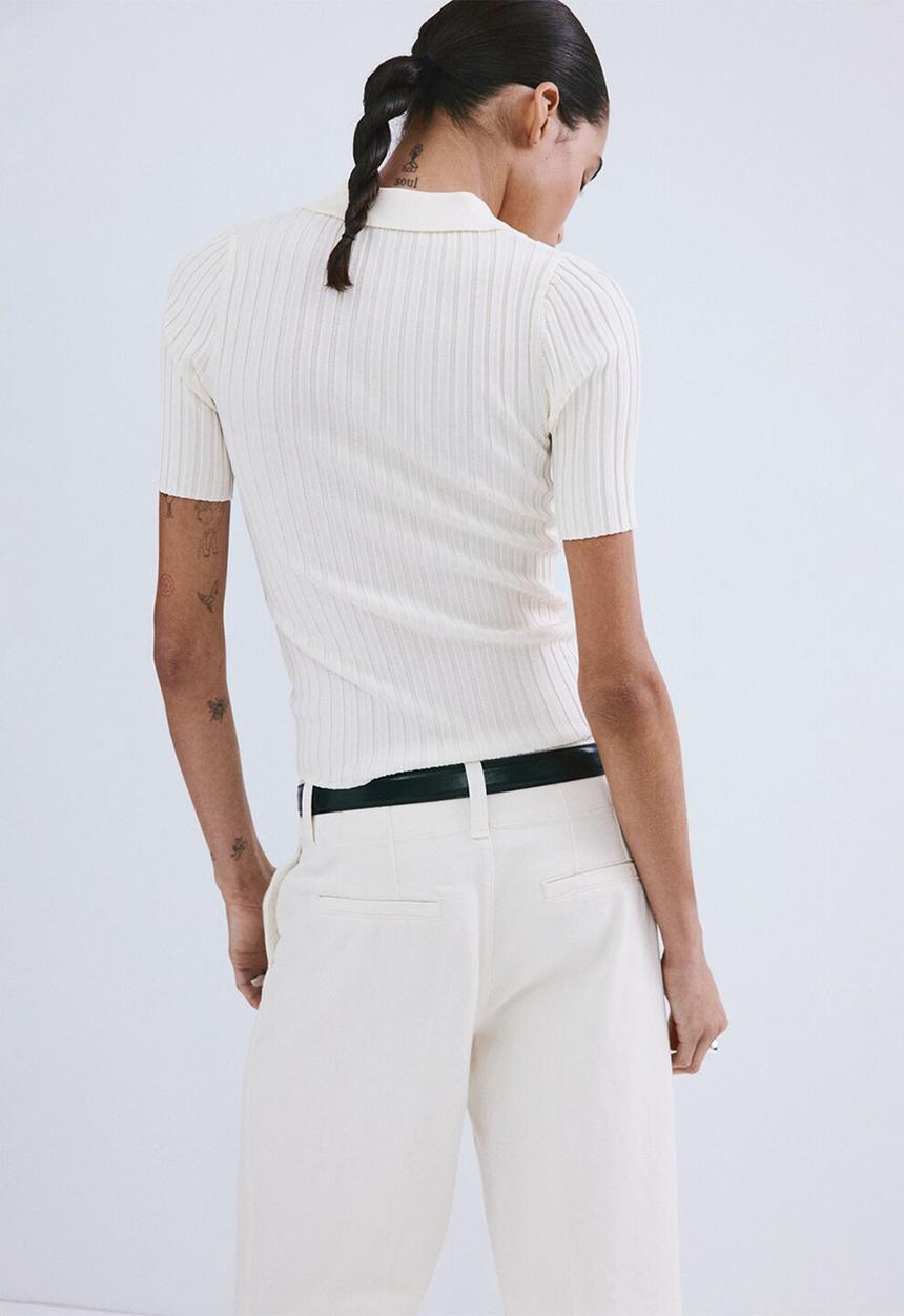 MANGO - Sweater lope - light beige