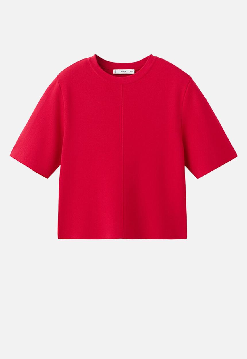 MANGO - Sweater pistilo - red