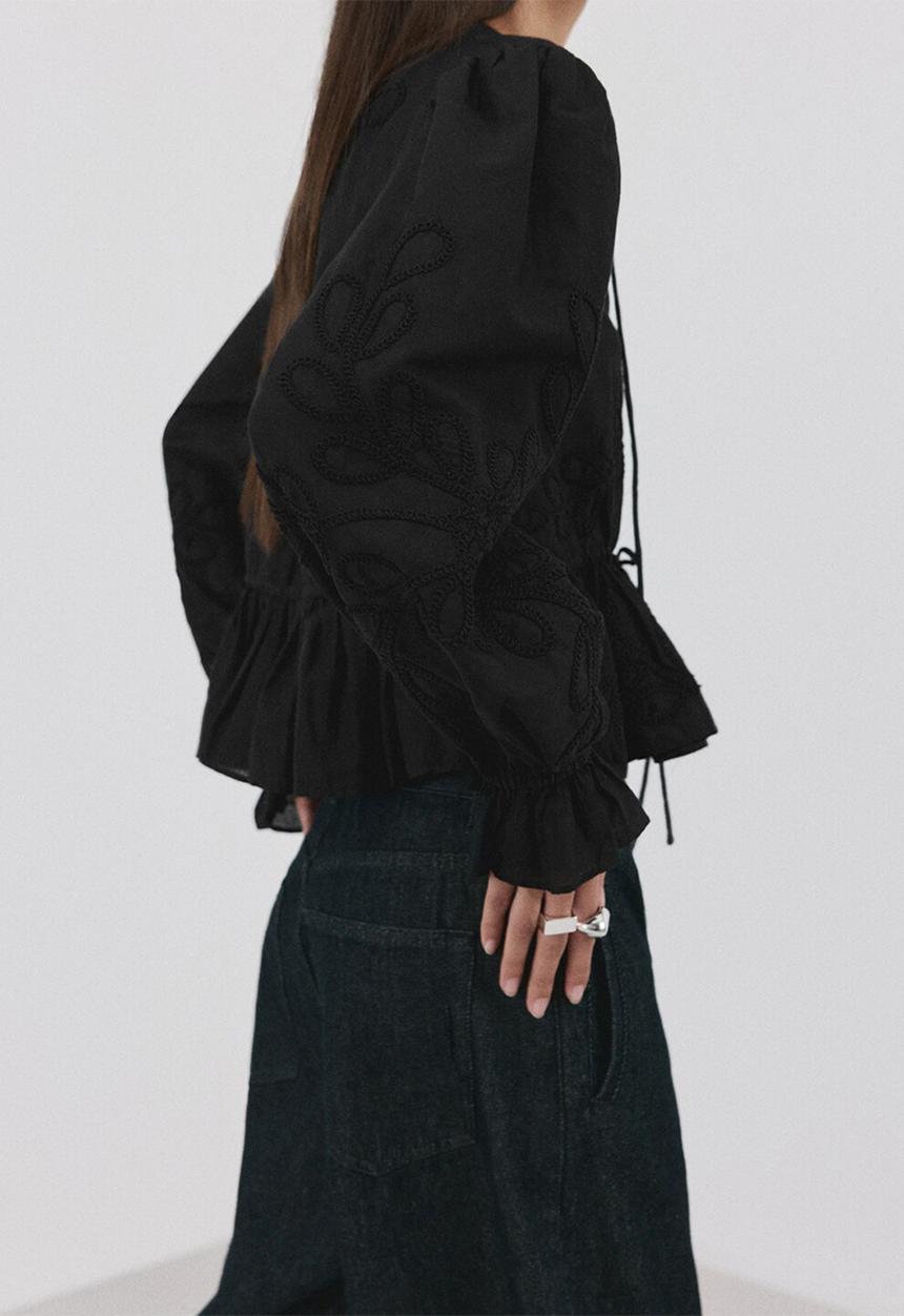 MANGO - Blouse mariya - black