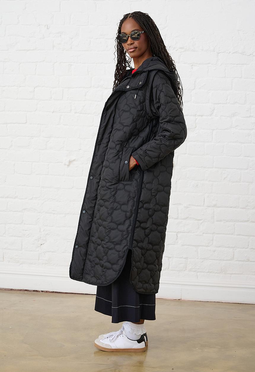 Me&B - The Multiway Maxi Puffer - Black