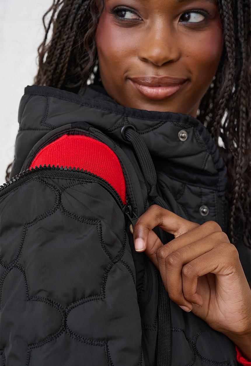 Me&B - The Multiway Maxi Puffer - Black