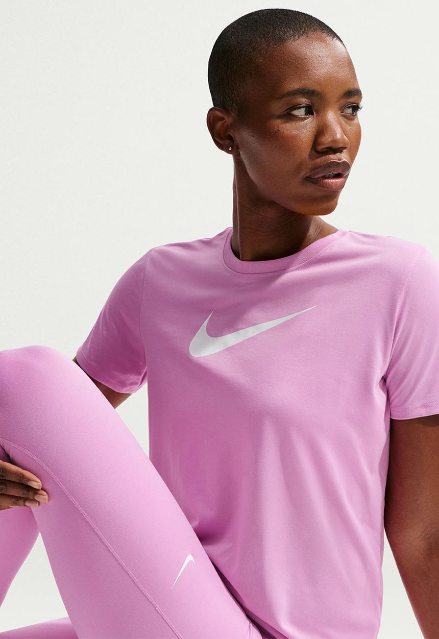 Nike - W Nk Df Tee Rlgnd Hbr - Lt Magenta/White