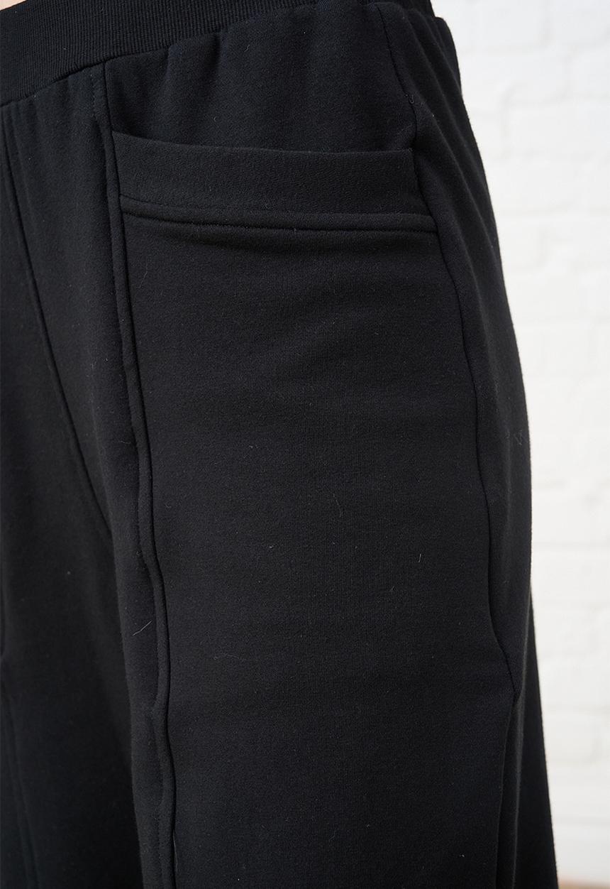 Me&B - Barrel Leg Sweat Pants - Black