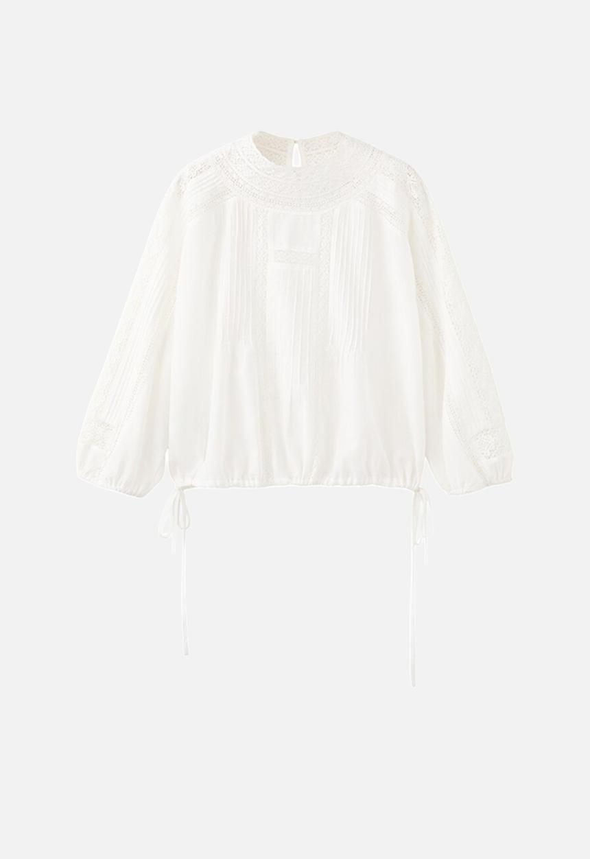 MANGO - Blouse masy - natural