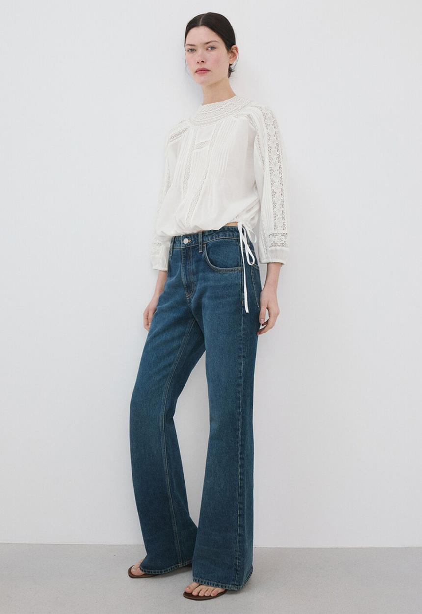 MANGO - Blouse masy - natural