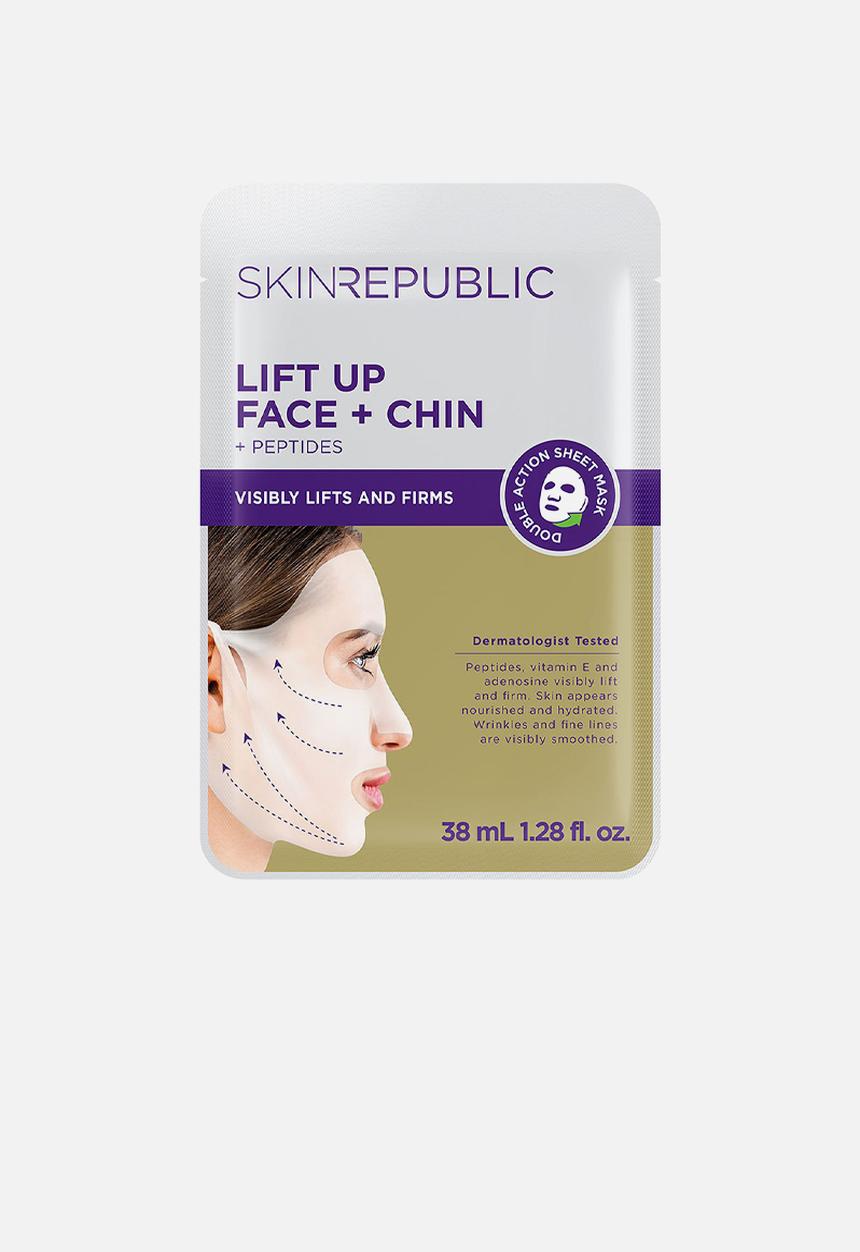 Skin Republic - Lift-Up Face + Chin Mask + Peptides