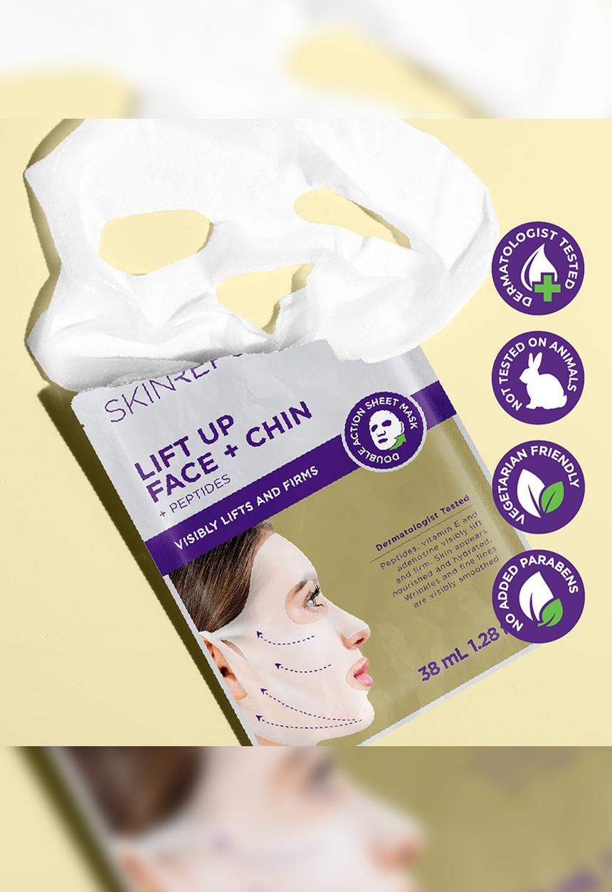 Skin Republic - Lift-Up Face + Chin Mask + Peptides