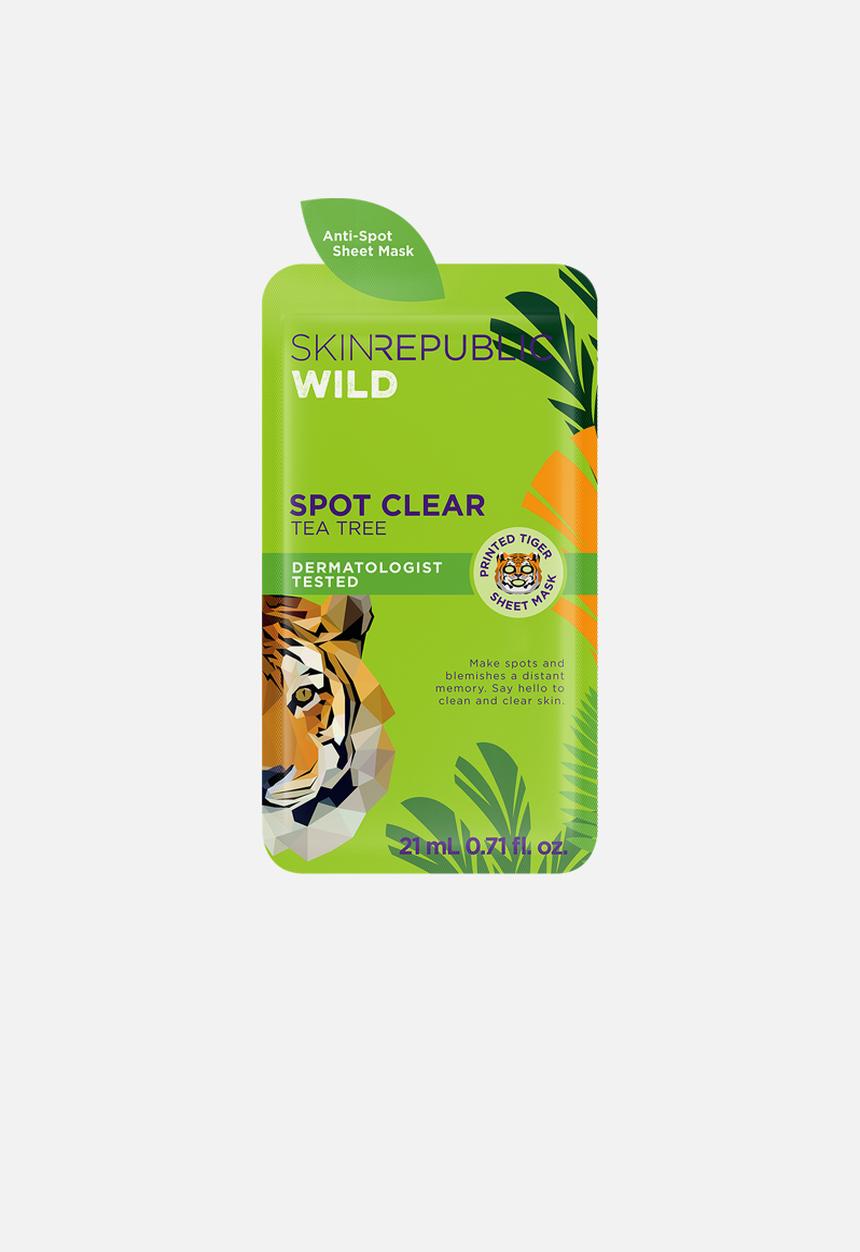Skin Republic - Spot Clear Tea Tree Tiger Face Mask Sheet