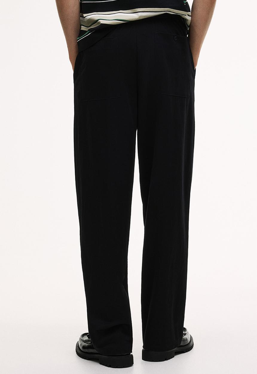 H&M - Relaxed fit trousers - dark blue