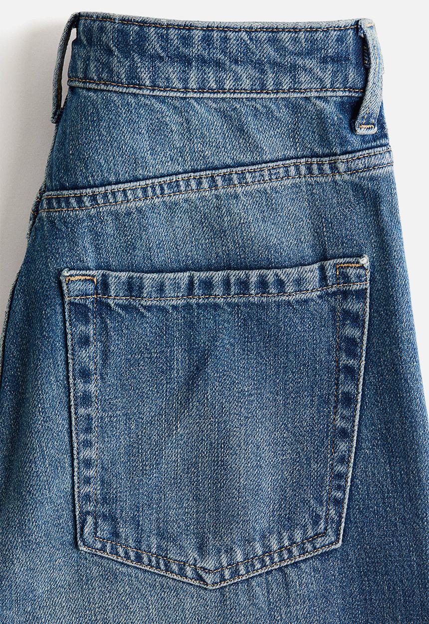 H&M - Straight high jeans - denim blue