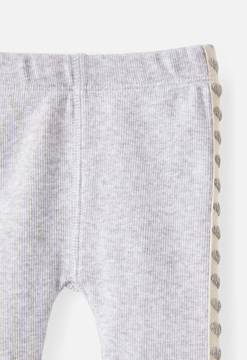 Cotton On - The Row Rib Skinny Legging - Cloud Marle