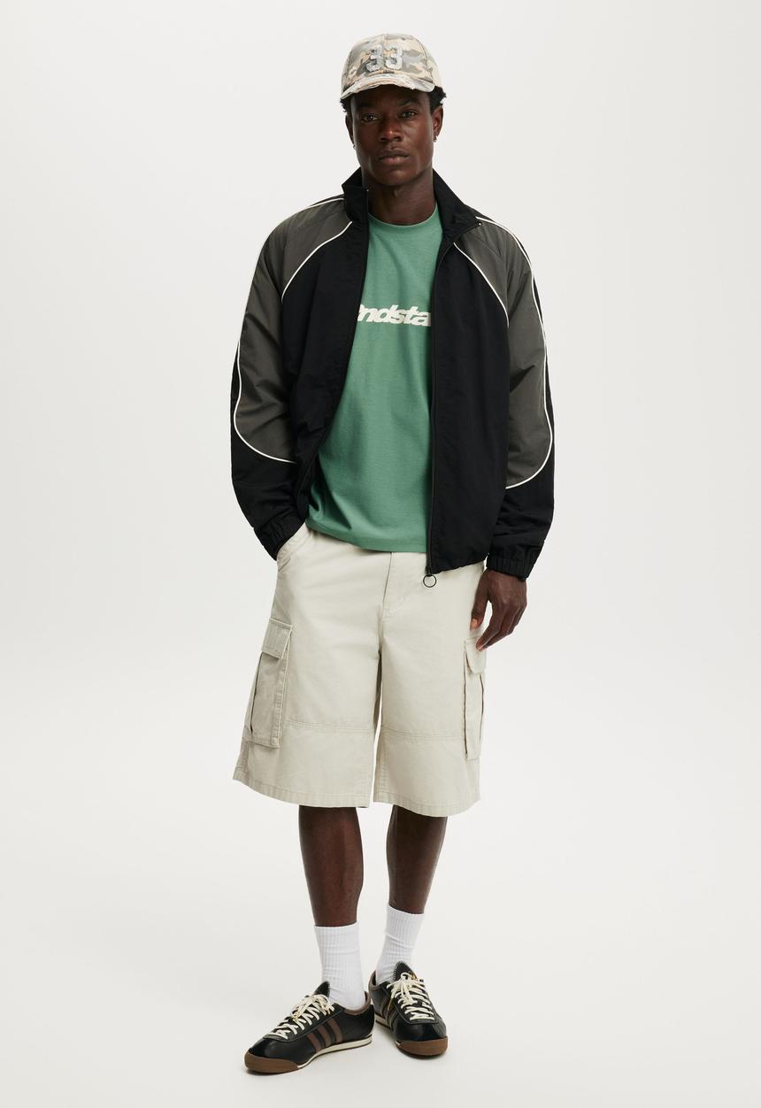 Cotton On - Cropped Fit Graphic T-Shirt - Faded teal / 2ndstar