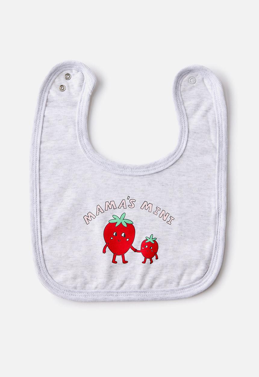 Cotton On - The Baby Bib - Snow Marle/Mama S Mini