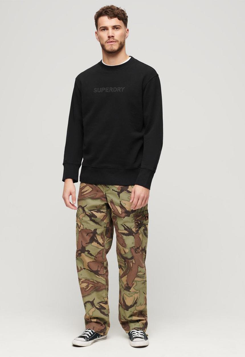 Superdry. - Sport Loose Crew Sweatshirt - Black