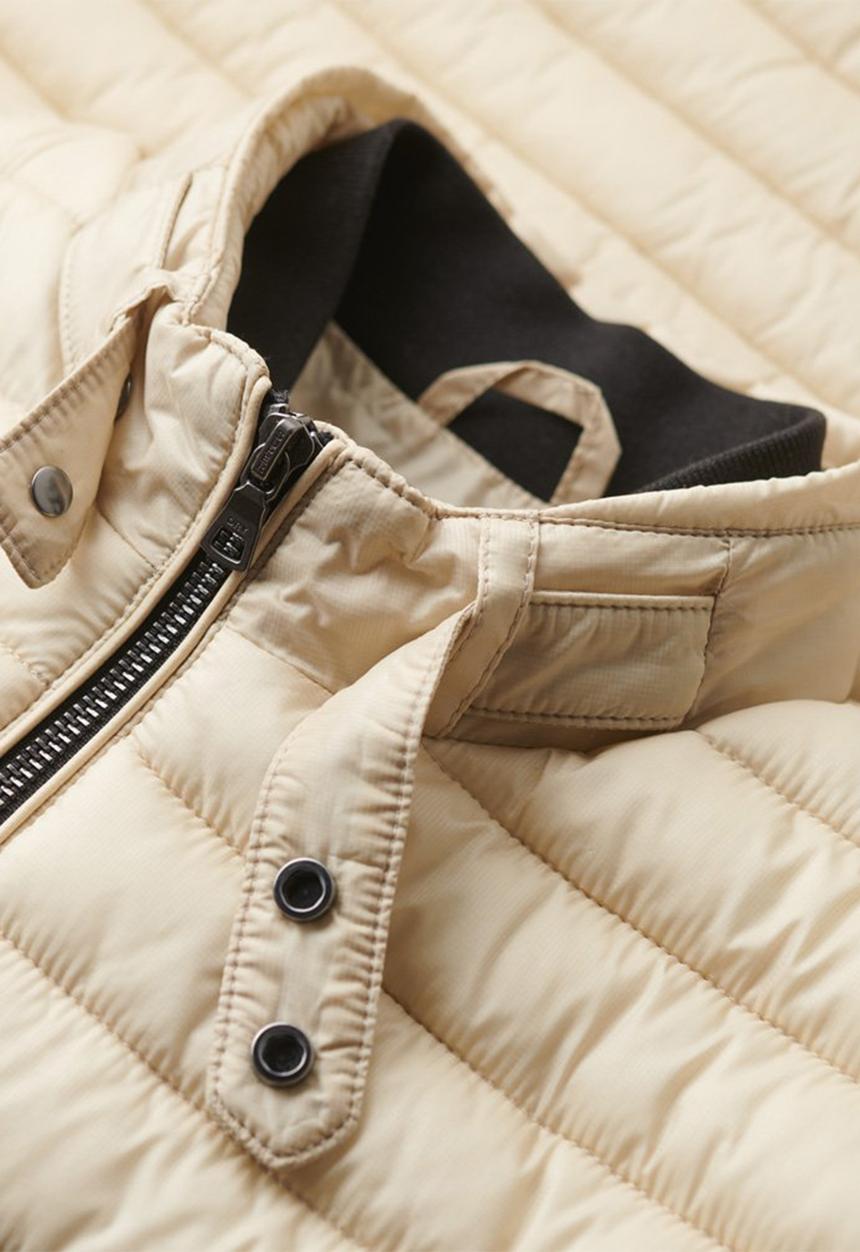 Superdry. - Lightweight Short Puffer Coat - Pelican Beige