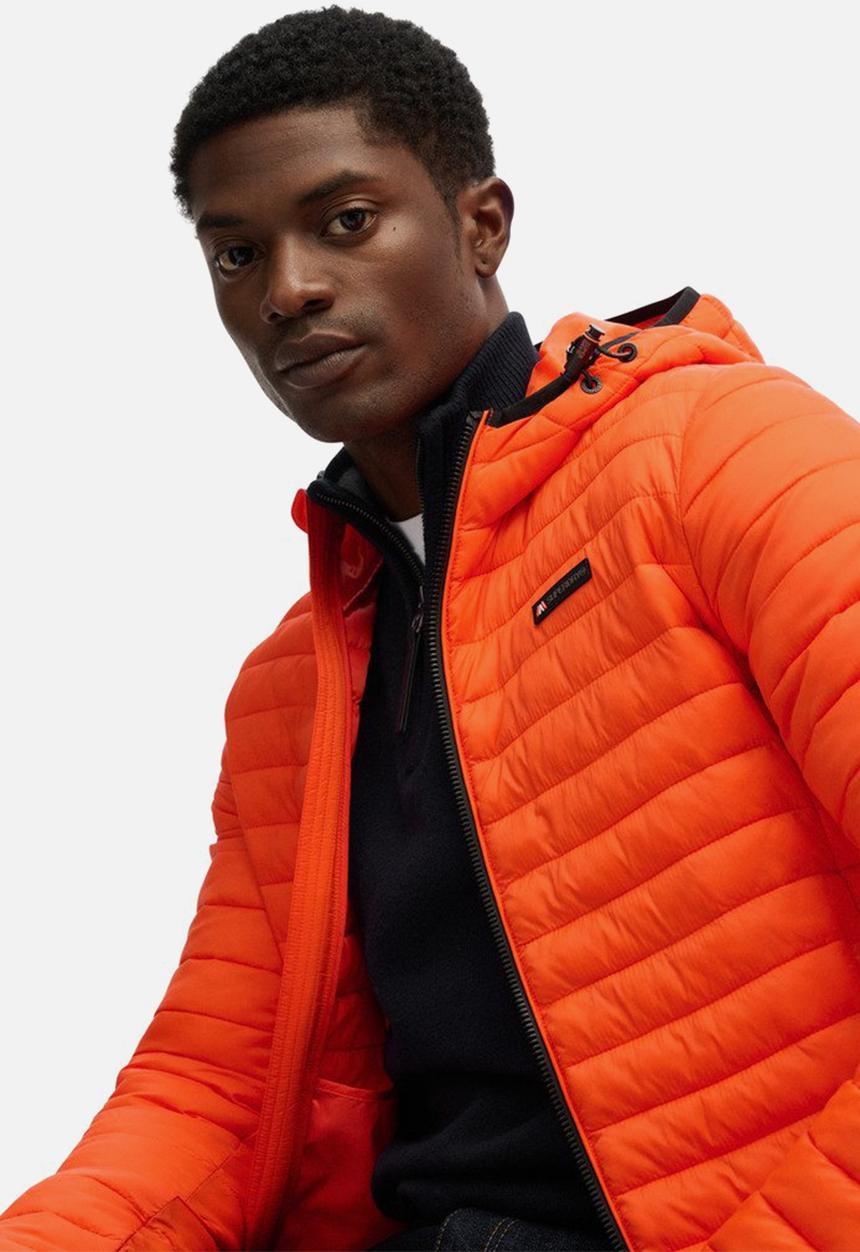 Superdry. - Hooded Fuji Lite Jacket - Bold Orange