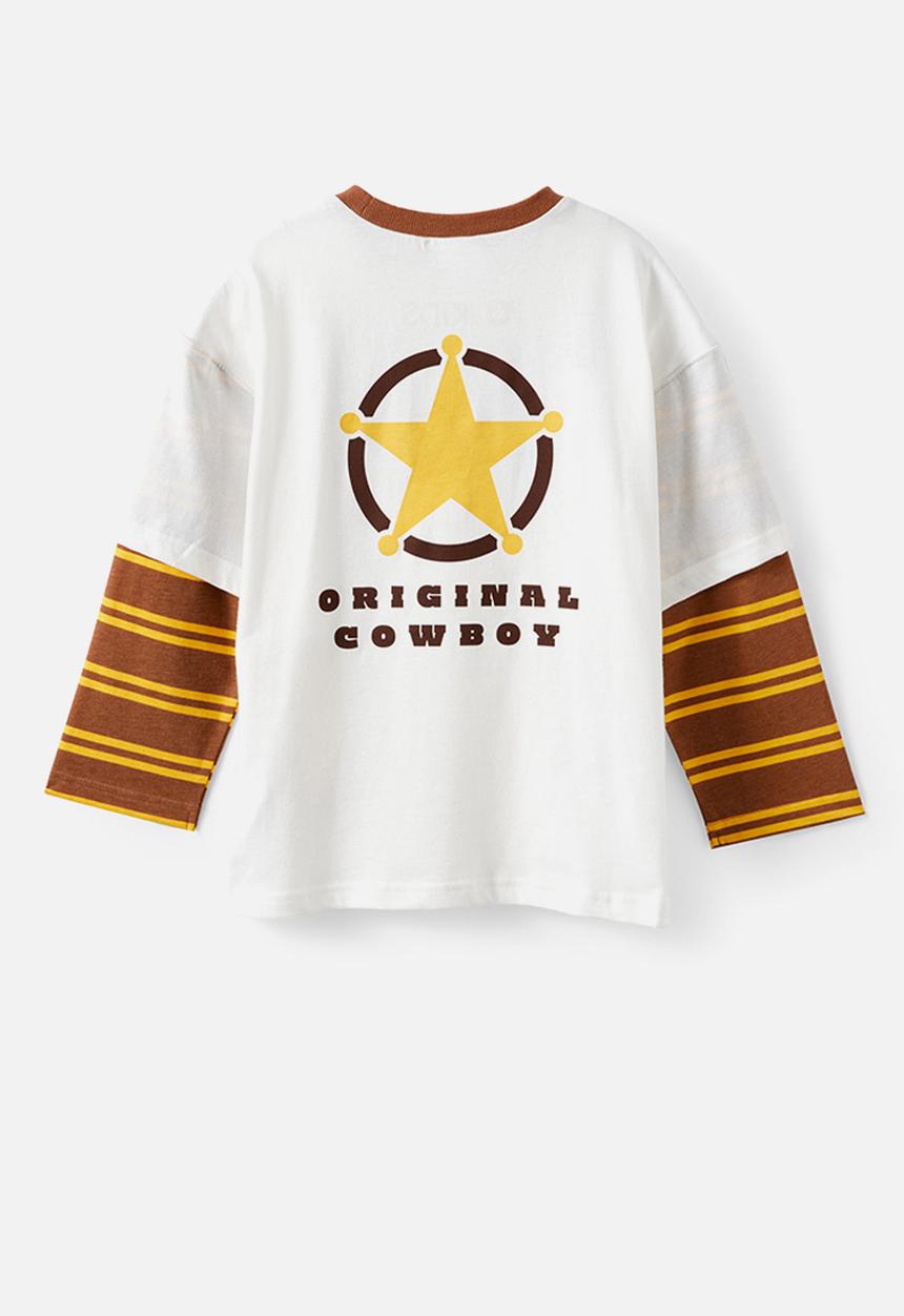 Cotton On - License Layer Tee - Lcn Dis Vanilla/ Toy Story Woody