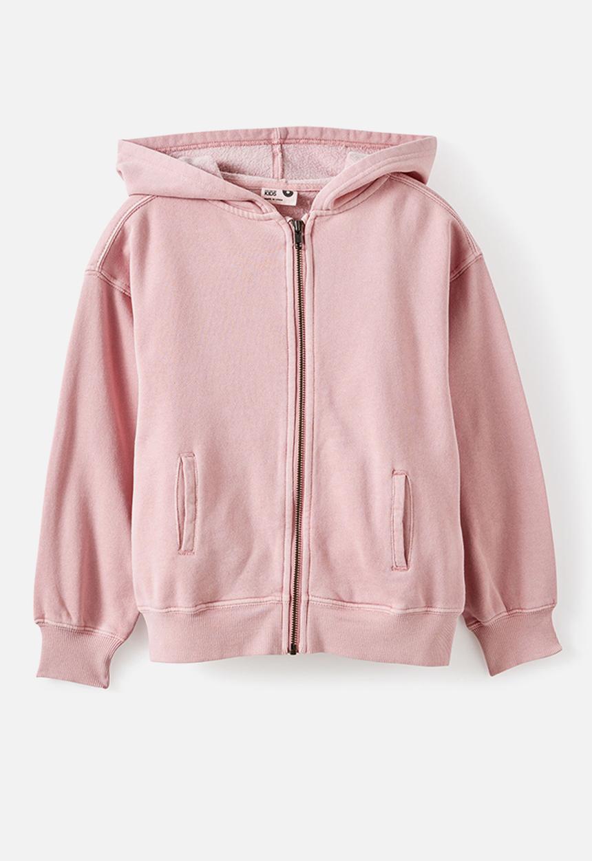 Cotton On - Sammy Zip Through Hoodie & Barrel Track Pant Pack - Washed Zephyr