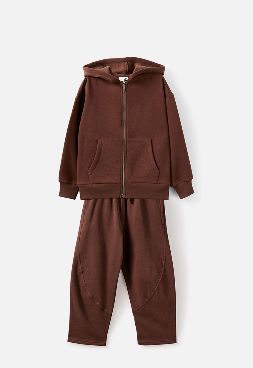 Cotton On - Sammy Zip through Hoddie &  Sammy Barrel Trackpant - Rocky Road Pack