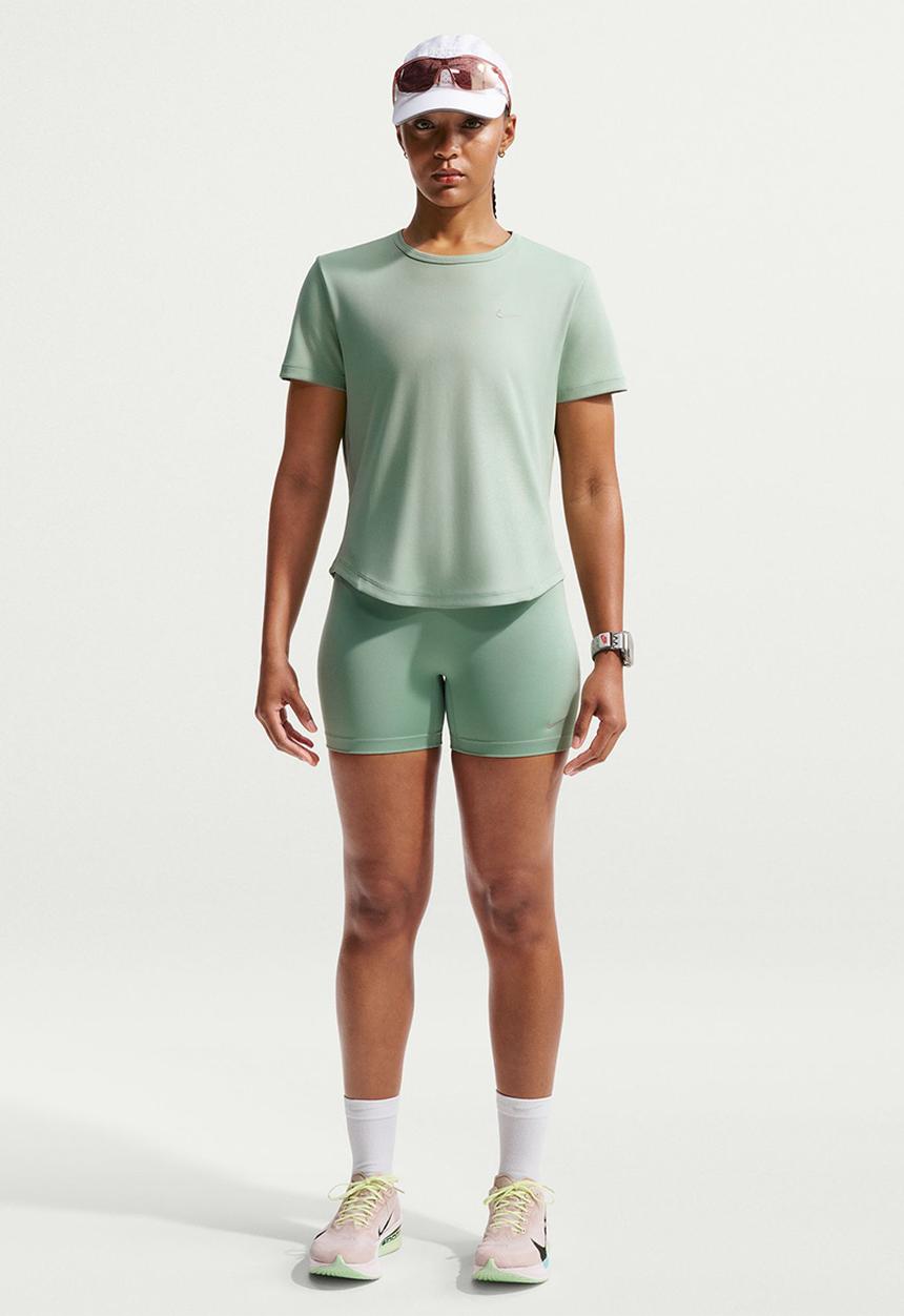 Nike - W Nk Tempo Df Ss Top - Steam/Reflective Silv