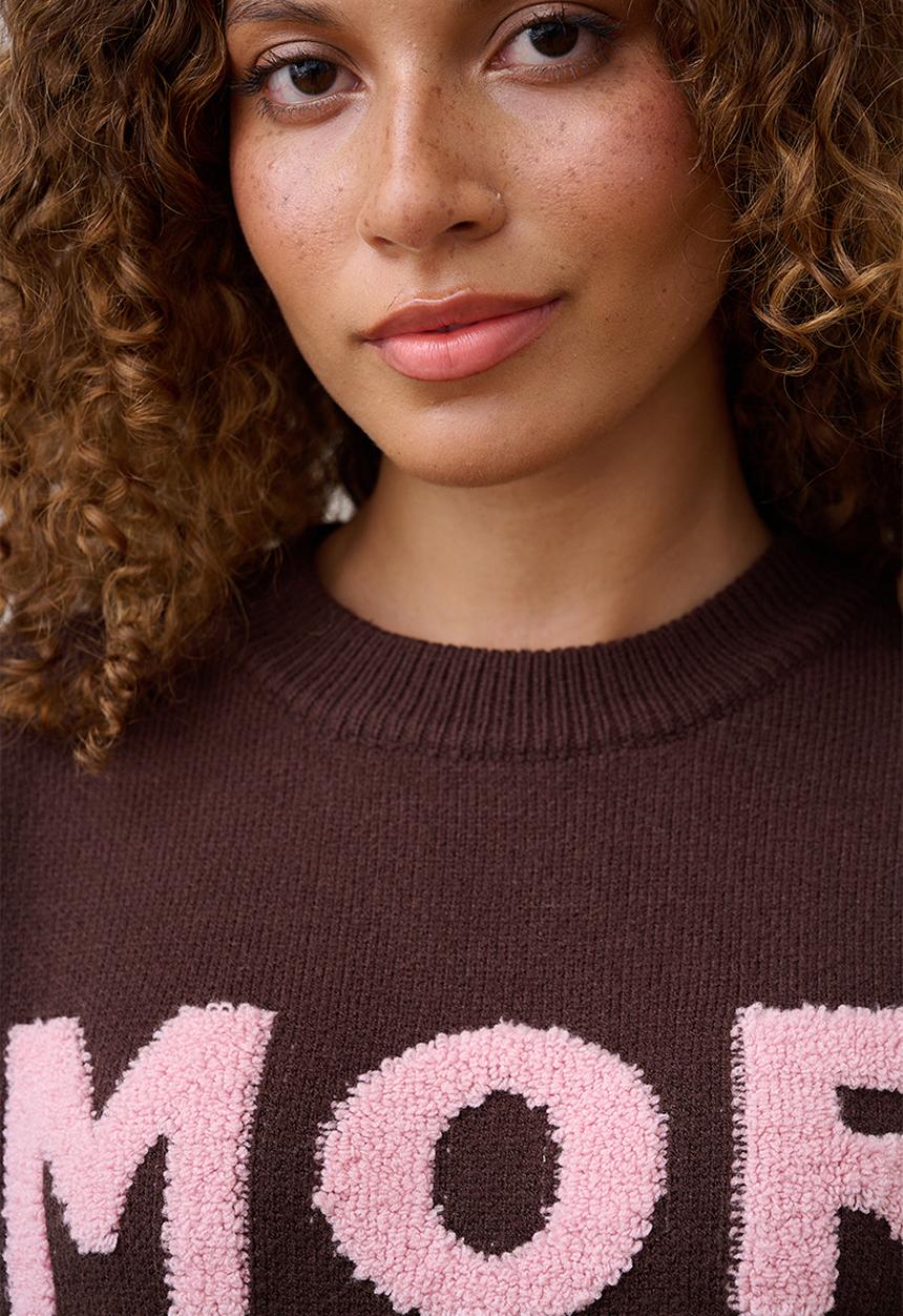 Me&B - Essential Jumper in Textured Amore - Brown