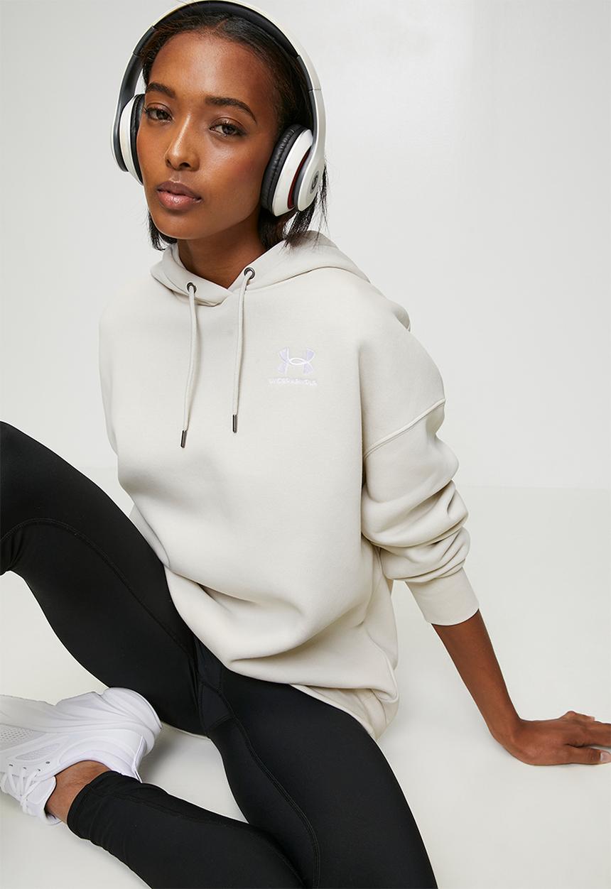 Under Armour - UA Icon Fleece OS Hoodie - Summit White/White