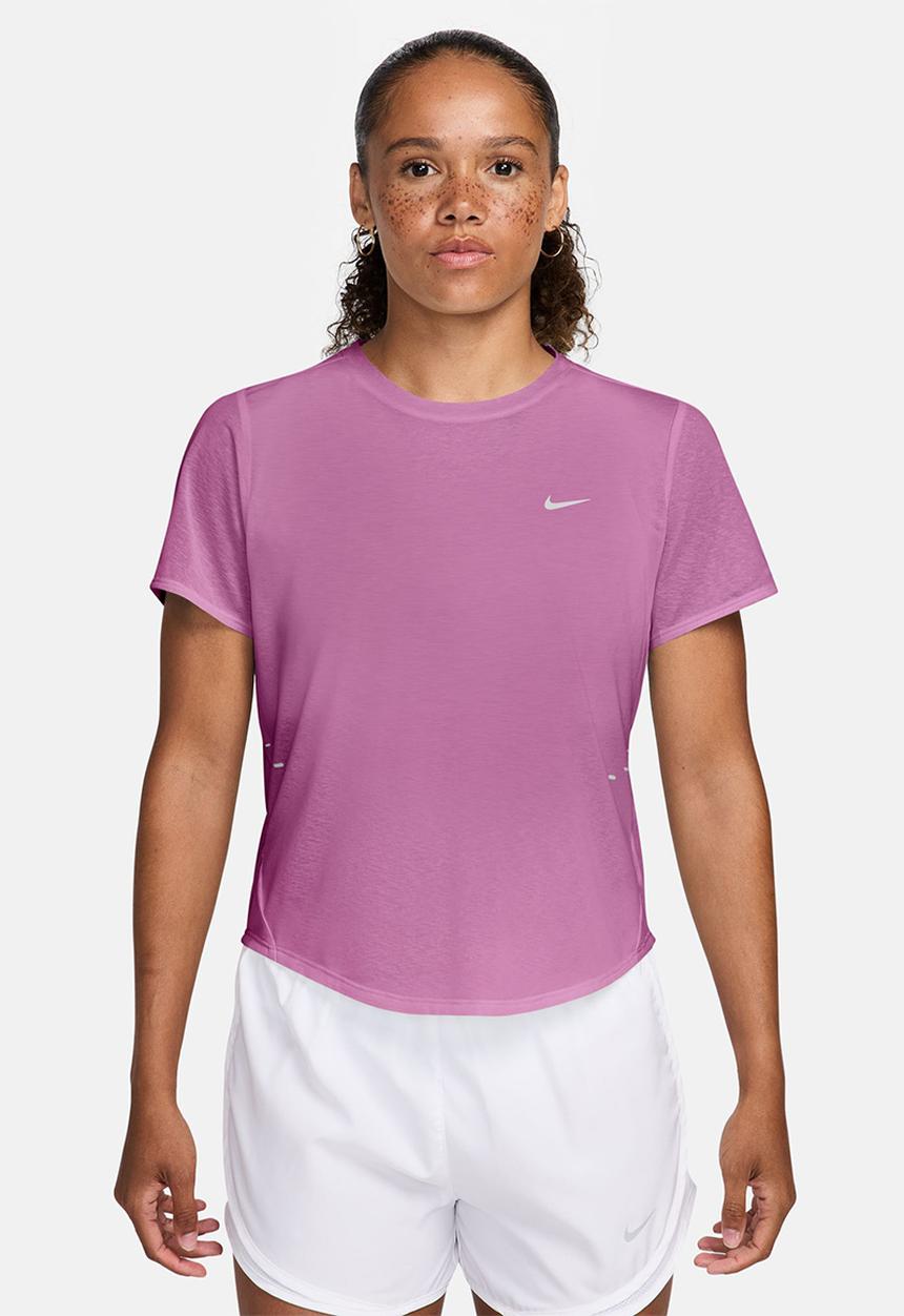 Nike - W Nk Swft Nvlt Brthe Ss Top - Lt Magenta/Photon Dust/Reflective Silv