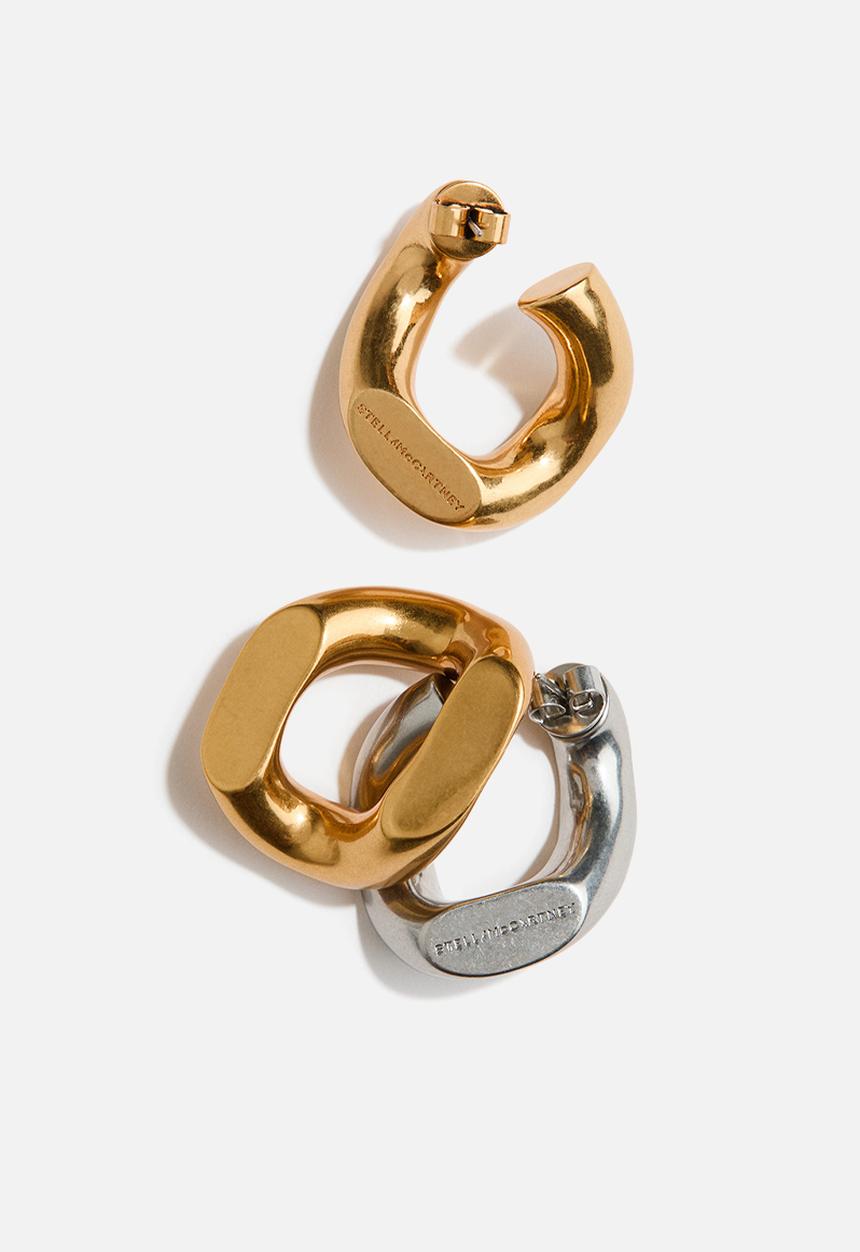 H&M - Stella McCartney H&M: Two-tone earrings - gold/silver-coloured