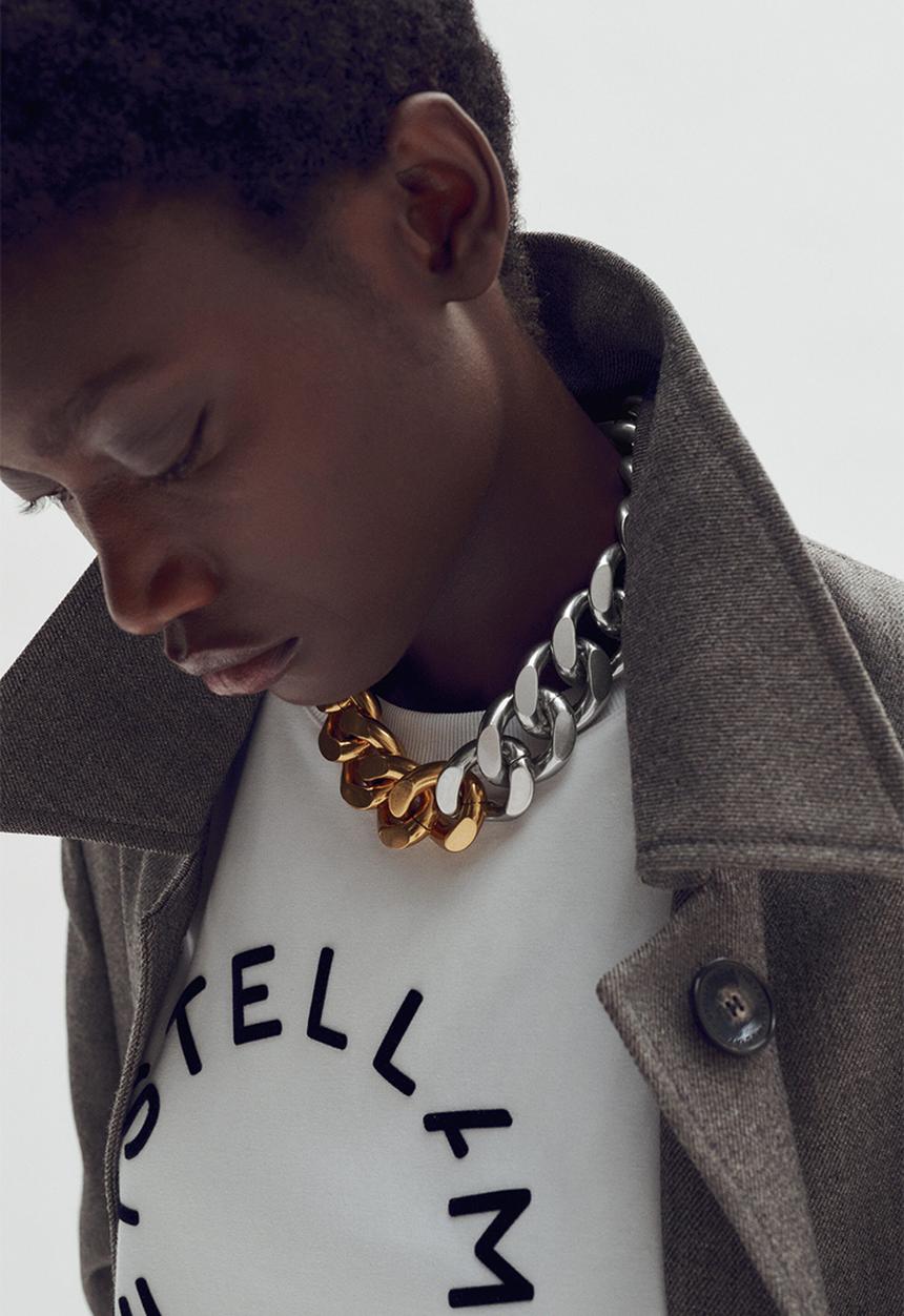 Stella McCartney H&M: Two-tone necklace - gold-coloured/silver