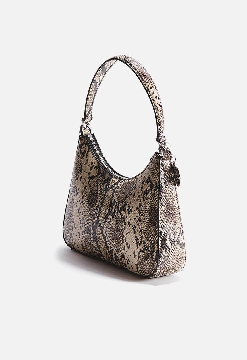 H&M - Stella McCartney H&M: Snakeskin-print handbag - beige
