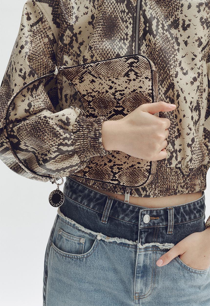 H&M - Stella McCartney H&M: Snakeskin-print handbag - beige