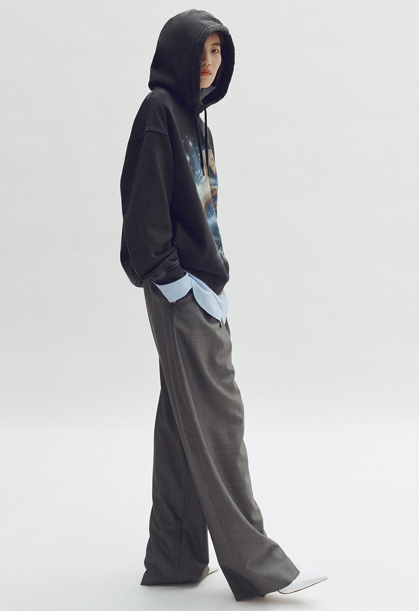 H&M - Stella McCartney H&M: Printed cotton hoodie - black