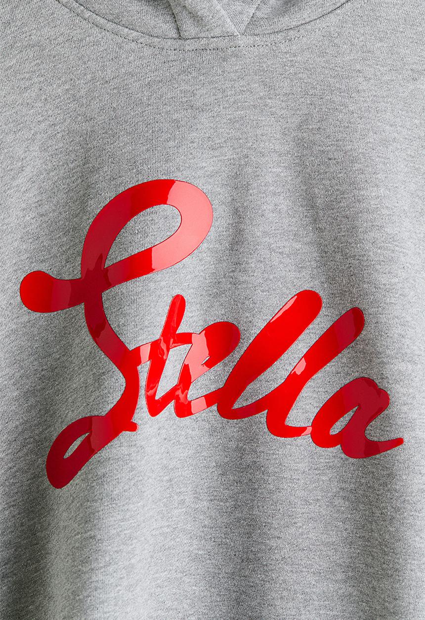 H&M - Stella McCartney H&M: Printed cotton hoodie - grey marl