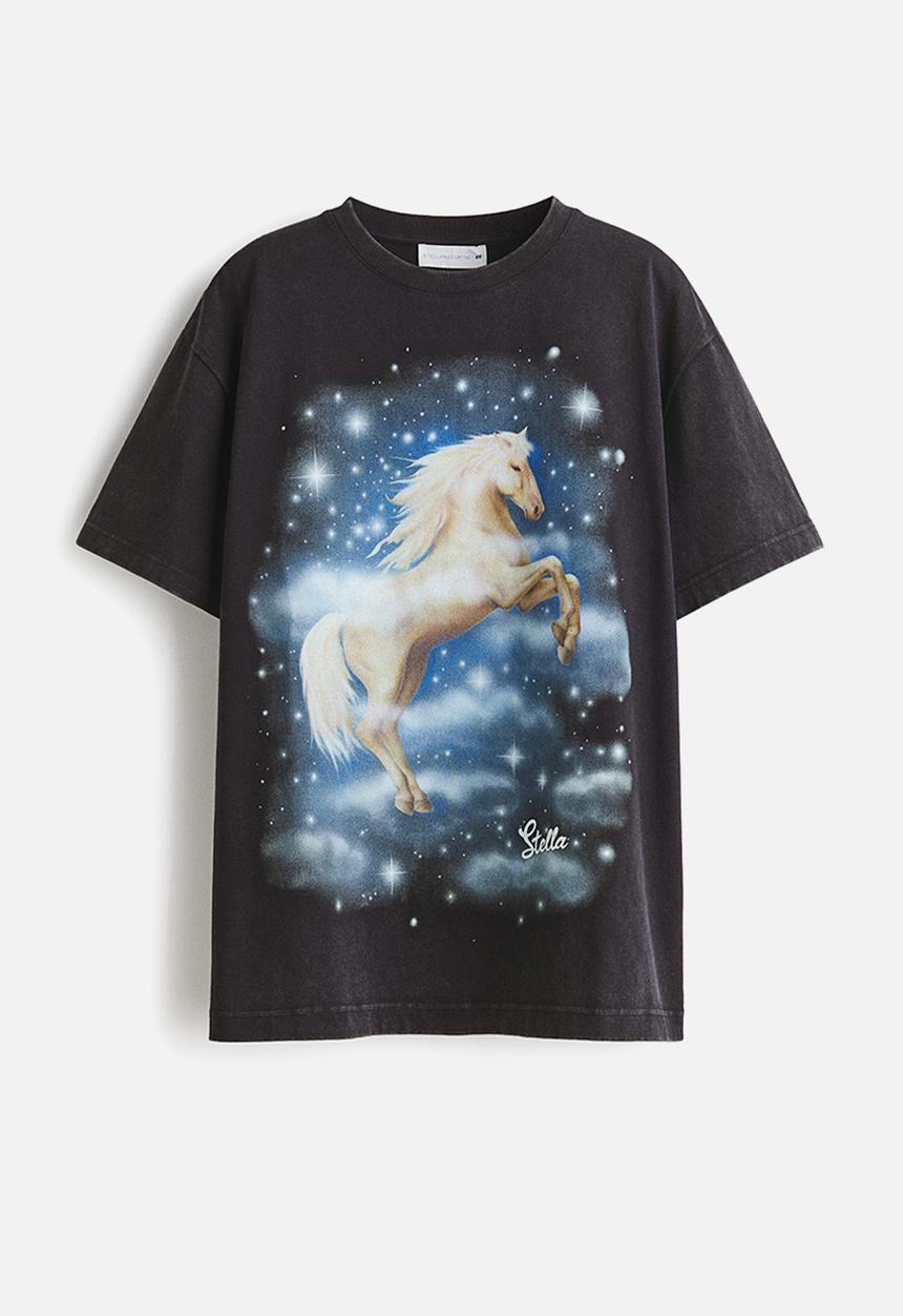Stella McCartney HM Tシャツ Stella McCartney H&M: Oversized printed T-shirt - black - 1325297001